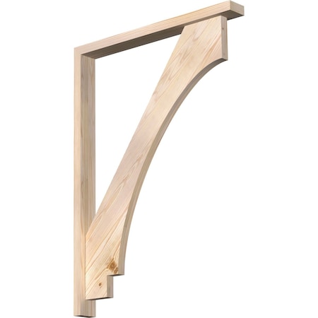 Ekena Millwork Imperial Block Smooth Bracket w/ Offset Brace, Douglas Fir, 3 1/2"W x 32"D x 44"H BKT0402X32X44IMP05SDF